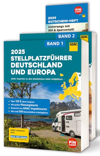 ADAC Stellplatzführer 2025 Deutschland und Europa: Über 6000 Stellplätze...