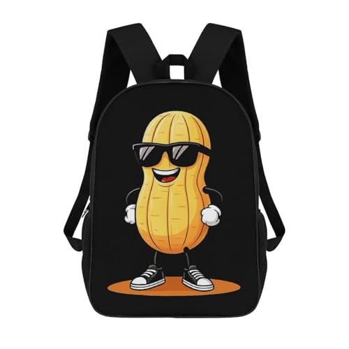 Cute Peanut1 Travel Backpack Small Casual Daypack Bag with Adjustable Strap for Hiking Camping Gym