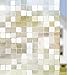 Película de vidrio estática aferrada gran mosaico estilo privado decoración impermeable anti-UV reutilizable ventana etiqueta engomada A63 30x200cm
