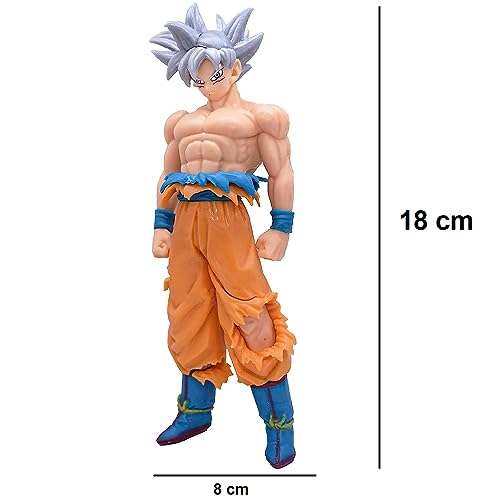 Image of Awestuffs Large Action Figure Limited Edition Figure Toy Statue Merchandise for Anime Lovers (18 cm) DBZ W-ma Instinct
