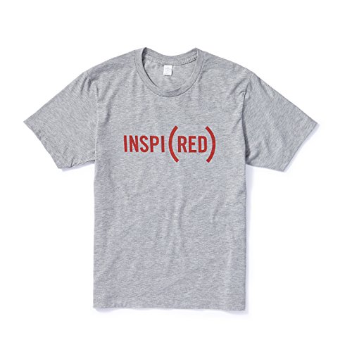 RED Inspi Unisex Solid Short Sleeve Tee Shirt Grey