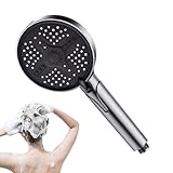 tulahkomen Hochdruck-Duschköpfe, leistungsstarke Duschköpfe, Hochdruck, Regenwassersprüher, 5 Modi, Badezimmer-Zubehör zum Baden, Reinigen, Wohnheim, Hotel, Erwachsene, Kinder, Haustiere