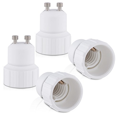 20 Anelli Riduttori Per Paralume Da E27 A E14 – Adattatori In Plastica Bianca – 46x29x4 Mm – Per Lampade A Vite E Baionetta
