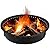Outafurnia 45 inch Fire Pit Ring,Large Round Firepit for Outdoor Fire Liner Wood Burning Heavy Duty Metal Campfire Ring Above or In-Ground, Black 45-Inch Outer/40-Inch Inner Diameter
