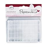 In Großbritannien entworfen Papermania Stempelblock, 7 x 10,2 cm, transparent
