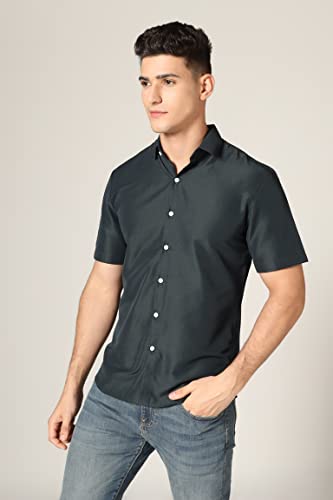 Image of Leriya Fashion Men's Rayon Shirt - Summer Button Down Shirts | Half Sleeve Printed |Formal |Casual Stylish (Available in Plus Size)