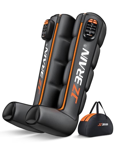 JZBRAIN Professional Compression Boots to Improve Circulation, Cordless Rechargeable Leg Compression Massager for Massage Therapy,Leg Recovery Boots for Athletes,Reduces Muscle Pain, 3000 mAh, Large