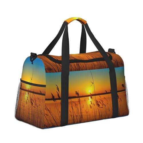 Bolsa de viaje grande e impermeable Reeds By The River para natación y piscina 3