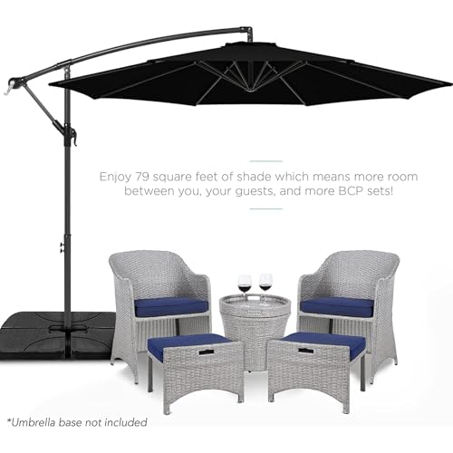 GLDDFDG 9ft Patio Umbrella Replacement Canopy for 8 Rib, Outdoor Table Market Yard Umbrella Replacement Top Cover (Canopy Only),Black by GLDDFDG - Image 6