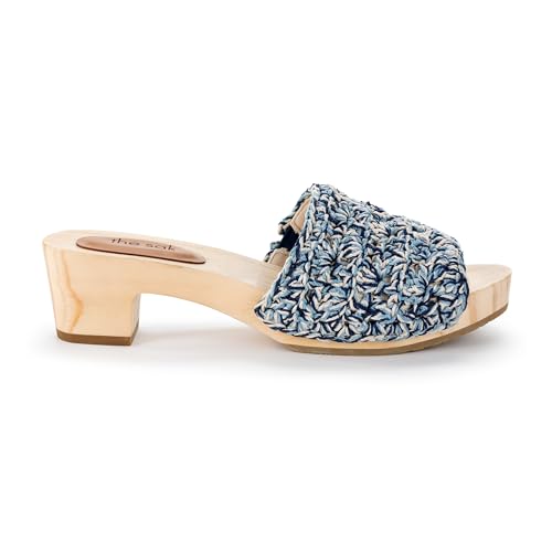 Image of The Sak Ella Clog Sandal in Crochet, Slip On Shoe