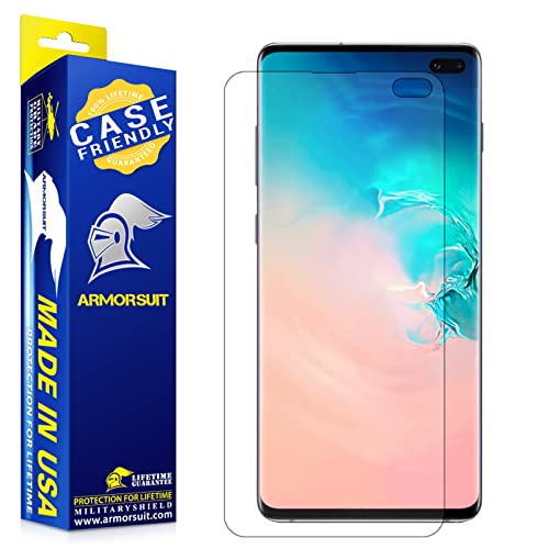 ArmorSuit MilitaryShield Anti-Glare Screen Protector for Samsung Galaxy S10 Plus [Case Friendly] Anti-Bubble Matte Film