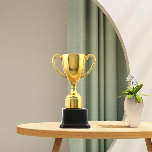 TTETTZ Award Trophy Gold Trophy Decor Stable Kids Small Trophy Trophy Cup Prop for Classroom Prize, Celebrations Event Competition, 19cm — view 4