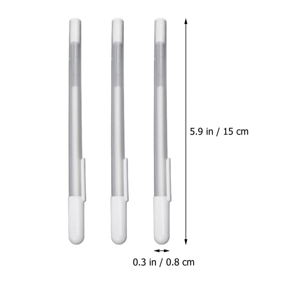 minkissy 6Pcs Eyebrow Mapping Pencil - White Eyebrow Pen White Microblading Markers for Skin Makeup Position Mapping Mark Tools Brow ()