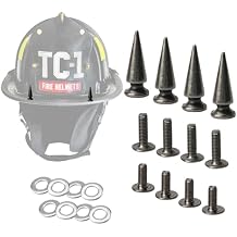 Firefighter Helmet Spikes - Fire Hard Hat Rivet, Cap Decoration Accessories, Nickel alloy, 1"L, 4 Pcs