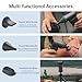 JISULIFE Portable Handheld Turbo Fan, 100 Speeds Adjustable Mini Personal Fan, 9000mAh USB Rechargeable Battery Operated, LED Display, Metal Shell with Accessories Gifts for Men Women Travel- Grey