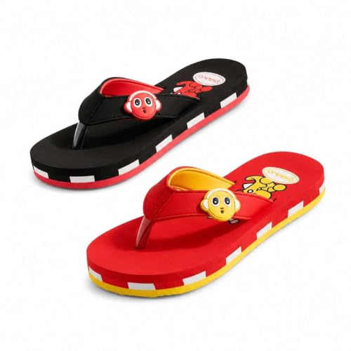 Image of Kids' Flip Flop Slippers, soft and Lightweight sole, Super Flexible, Comfortable & Arch Support, Durable Indoor and Outdoor Slippers