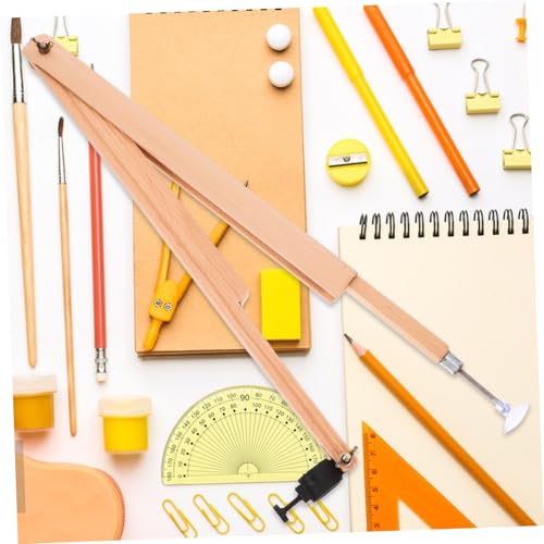 Gogogmee Compas Bois Grand Modèle Pour Éducation Outil De Matériel Pédagogique Pour Enseignants Mathématiques Conception Avec Support De Marqueur – vue 4
