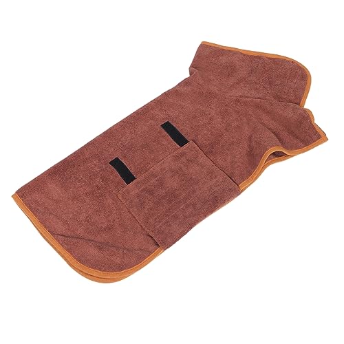 Milisten Pet Bathrobe Dog Robe High Absorption Quick Drying Comfortable Sleepwear Soft for Puppies and Dogs Robe for After Bath Water Absorbent Wear-Resistant