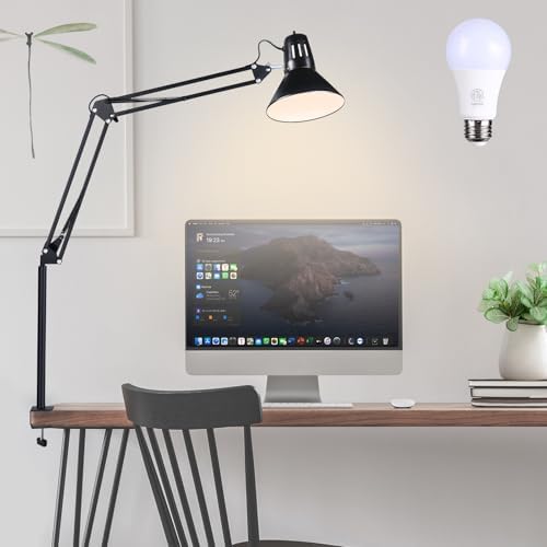 Swing Arm Desk Lamp for Home Office 360°Adjustable