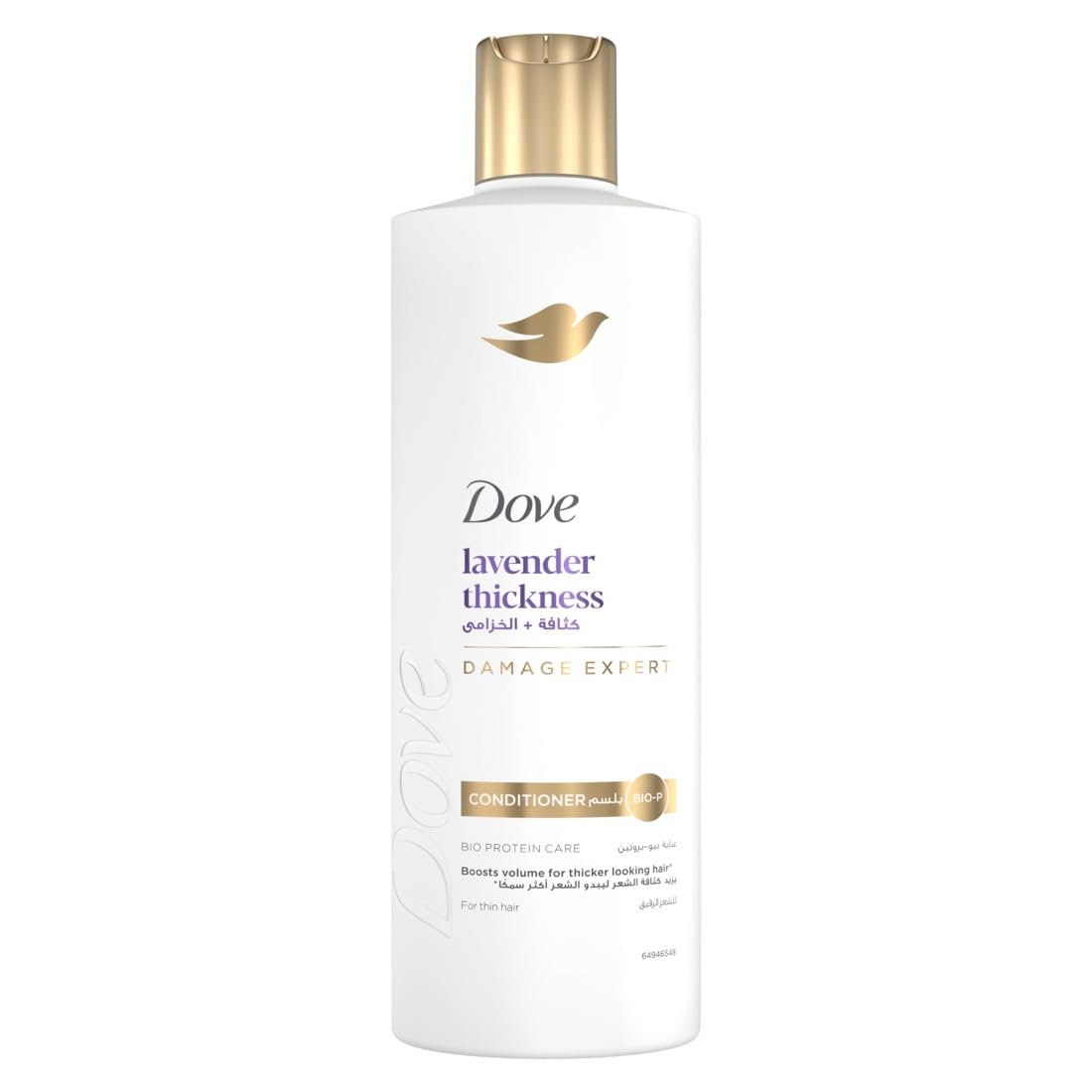Hair Conditioner, For more volume and ticker-looking hair, Lavender Thickness, with natural extracts of Lavender Oil and rosemary, no parabens or dyes or sulfates, 350ml