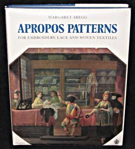 Hardcover Apropos patterns for embroidery, lace and woven textiles (Schriften der Abegg-Stiftung Bern ; v. 4) Book