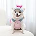 Cartoon Pet Harness Leash & Sun Hat Set - Breathable Mesh Harness for Dogs & Cats Spring/Summer/Fall, Outdoor Walking Apparel