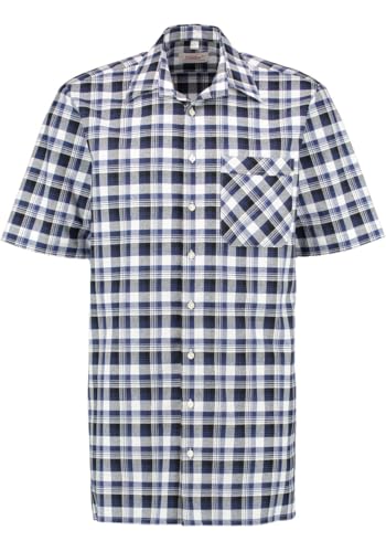 Condor Herren Hemd Kurzarm Arbeitshemd Workwear mit Liegekragen Kegsi, Größe:37/38, Farbe:Marine