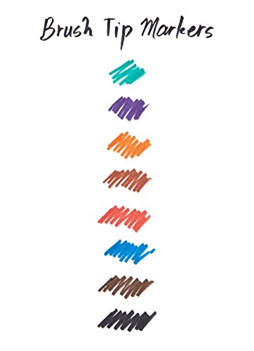 Prismacolor 1736674 Premier Illustration Brush Tip Art Markers, Assorted Colors, 8-Count #TOP5