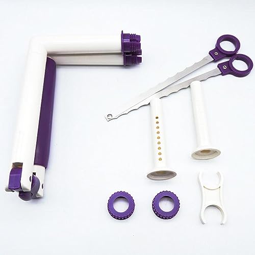 Nivelador ajustable de pastel de acero inoxidable para rebanar pan y bizcochos sin romperlos 7