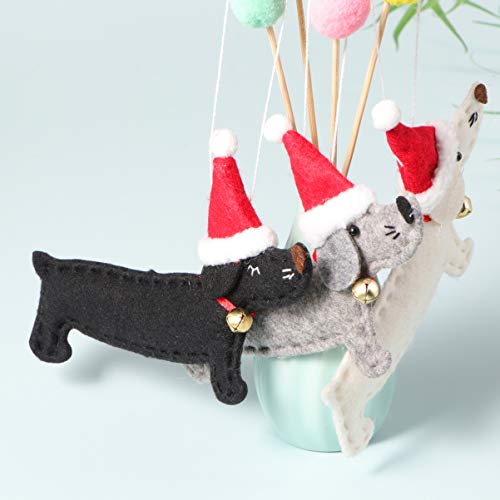 4Pcs Christmas Dachshund Decor Dachshund Dog Christmas Tree Hanging Ornaments Dog Christmas Ornaments Christmas Dachshund Dog Ornament Dachshund Gifts Christmas Party Decorations #TOP1