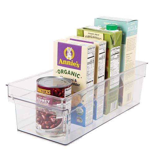 Bac de rangement transparent avec poignées Easi-Grab pour placard - 2