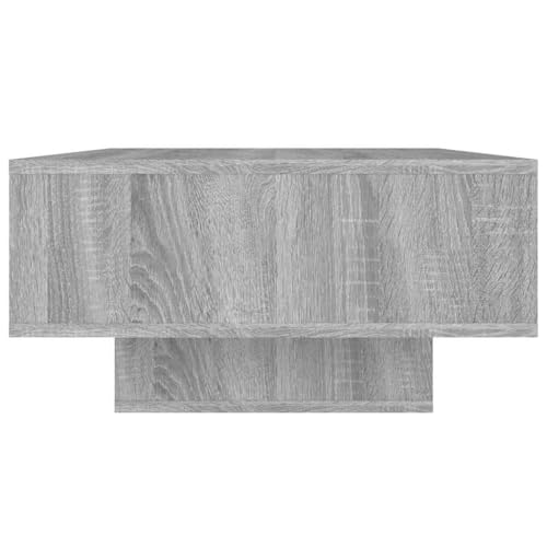 Table Basse Sonoma Gris 105cm avec Rangement pour Apéritifs - 7