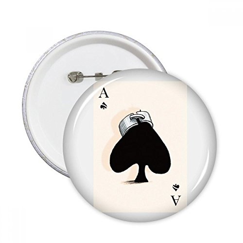 Cartes à jouer rond badge à épingle multicolore pour décorer un sac à dos