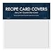 Jot & Mark 4x6 Recipe Card Protectors | Protect Your Recipes from Kitchen Messes | 100 Crystal Clear Covers Per Pack