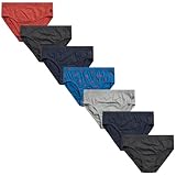 U.S. Polo Assn. Men’s Underwear – Low Rise Briefs with Contour Pouch (7 Pack), Size X-Large, Grey/Bl