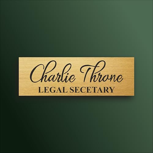 Image of Customized Self Adhesive Acrylic Name Plate for Home | Black and Matt Brush Gold Acrylic Personalized Door Name Plate | Custom Name Board for House, Office & Entrance (12 x 4 Inch, Black and Gold)