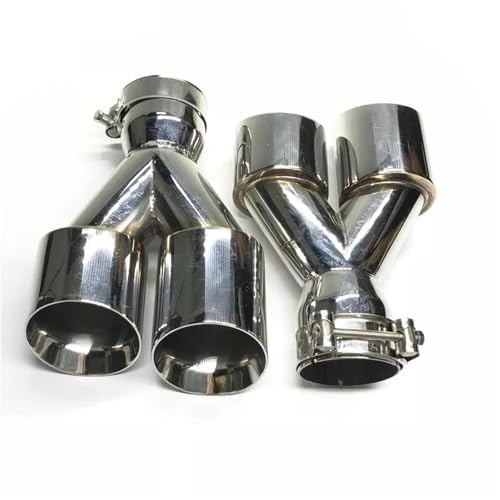 Tubo de escape de coche para sustitución de silenciadores oxidados juego doble L+R universal