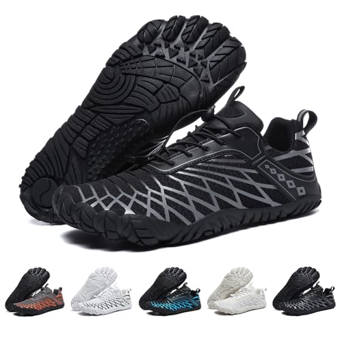 Zapatillas Minimalistas Barefoot Hombre Mujer Zapatos Descalzos Zero Drop Barefoot Zapatillas de Trail Running Puntera Ancha Ligeras y Respirable Gym Cómodas Deportes Senderismo Transpirable Yoga