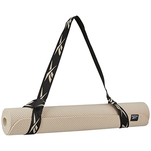Image of Reebok Tech Style Yoga Mat Gym Training Grab And Go Sport Foam Cushioning Beige H11319 (One Size, Modern Beige)