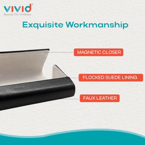 Image of VIVID Unisex Specs Magnetic Eyewear Dabbi Faux Leather Hard Case Cover