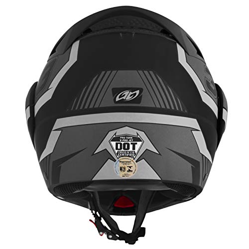 Pro Tork Capacete V-Pro Jet 3 Fosco 62 Preto/Prata