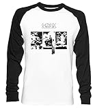 100% Baumwolle Genesis - The Lamb Lies Down On Broadway Unisex Baseball T-Shirt Langarm Herren Damen Weiß Schwarz
