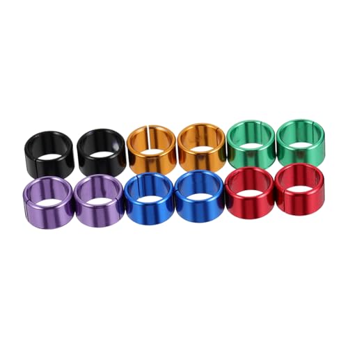 Abaodam 12pcs Pigeon Bands Chick Foot Bands Bird Clip on Rings Poultry Leg Rings