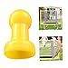 Child Trampoline Pole Caps Top Net Hook Enclosure Shaped Trampoline Pole Top Cover for Fiber Glass Metal Rings Yellow 6PCS Sporting Goods.