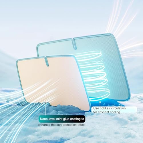 Protector solar para parabrisas para evitar el volante caliente en furgonetas 7