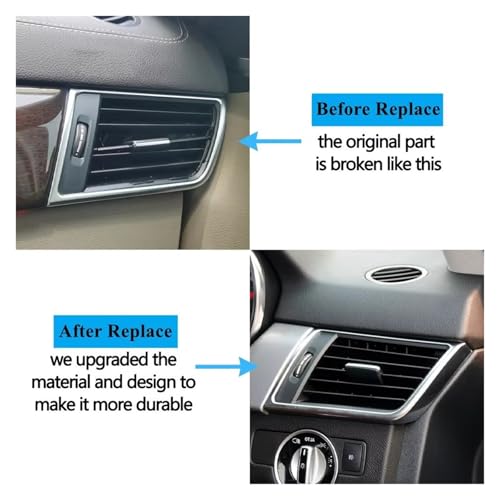 Rejillas de ventilación central AC para Benz W166 W292, difusor de aire acondicionado de coche 4