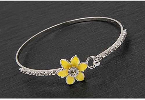 Equilibrium Radiant Daffodil Bangle, Silver, 18 cm - Image 3