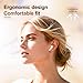 Hoarahloux Wireless Earbuds, Bluetooth 5.4 Headphones Bass Stereo, Ear Buds with Battery LED Display in Ear Earphones Clear Calls, Bluetooth Earbuds for Laptop/Phones/Sports (White)