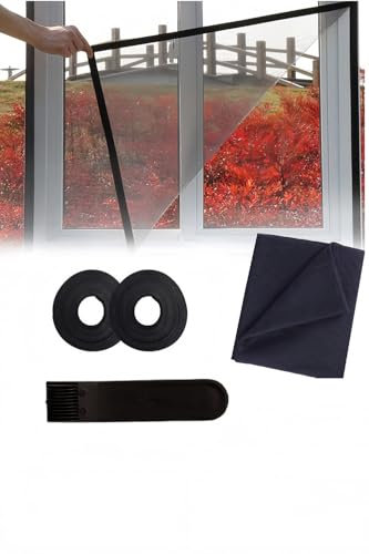 YFFSFDC コモライフ 網戸ネット 網戸張り替え 網戸キット 窓用 約150×200cm 防虫ネット 虫よけネット 換気 DIY自由にカット可能 取り付け簡単 窓 腰高窓 小窓 面テープ付き