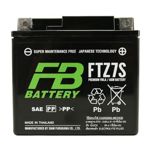 �^�C�É͓d�r FURUKAWA BATTERY FTZ7S �����[�d�ς� ���[�J�[1�N�⏞ �݊�YTZ7S TTZ7SL �o�b�e���[